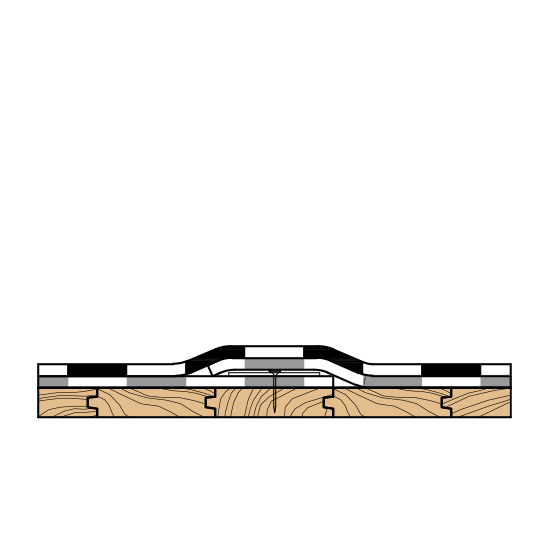Podłoże drewniane bez termoizolacji, dachy do 200 m²
